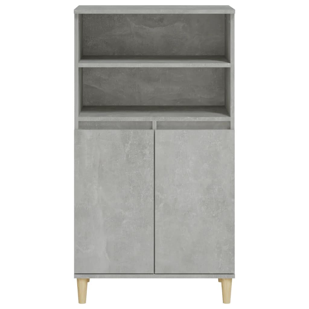 vidaXL Ντουλάπι Γκρι σκυροδέματος 60x36x110 εκ. από Επεξεργασμένο Ξύλο