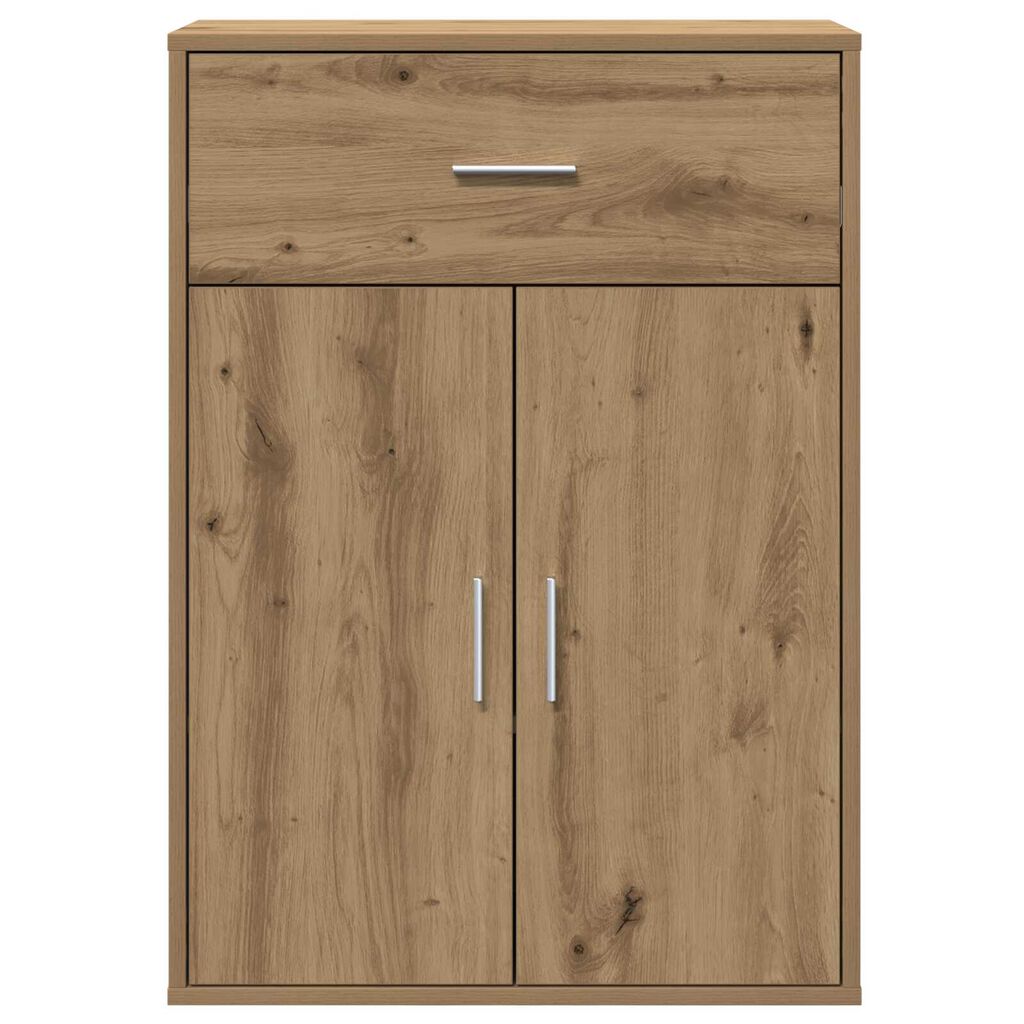 vidaXL Πλαϊνό γραφείο artisan δρυς 79 x 38 x 80 εκ. Επεξεργασμένο ξύλο