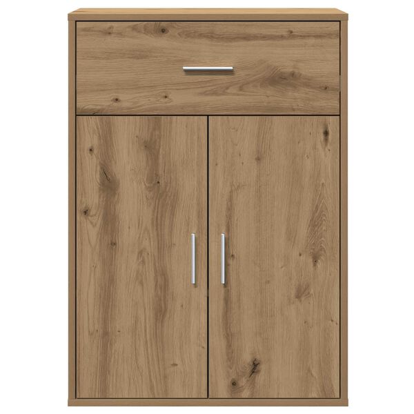 vidaXL Πλαϊνό γραφείο artisan δρυς 79 x 38 x 80 εκ. Επεξεργασμένο ξύλο