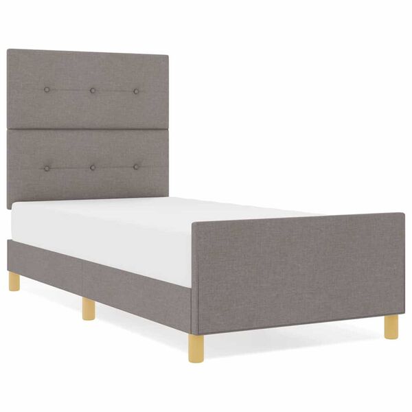 vidaXL &Sigma;&kappa;&epsilon;&lambda;&epsilon;&tau;ό&sigmaf; &Kappa;&rho;&epsilon;&beta;&alpha;&tau;&iota;&omicron;ύ &mu;&epsilon; &kappa;&epsilon;&phi;&alpha;&lambda;ά&rho;&iota; Taupe 90 x 190 cm ύ&phi;&alpha;&sigma;&mu;&alpha;