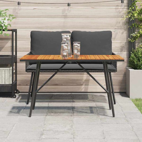 vidaXL Τραπεζαρία Καφέ 110 x 55 x 62 εκ. Μασίφ ξύλο ακακίας