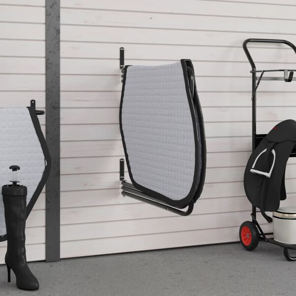 vidaXL Βάση Μαξιλαριού Σέλας με 3 Βραχίονες Μαύρη Σιδερένια