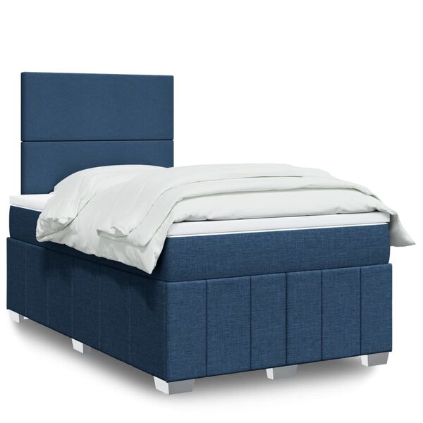 vidaXL &Kappa;&rho;&epsilon;&beta;ά&tau;&iota; Boxspring &mu;&epsilon; &Sigma;&tau;&rho;ώ&mu;&alpha; &Mu;&pi;&lambda;&epsilon; 120x190 &epsilon;&kappa;. &Upsilon;&phi;&alpha;&sigma;&mu;ά&tau;&iota;&nu;&omicron;