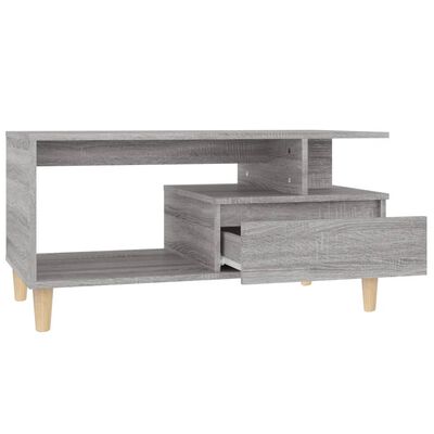 vidaXL Τραπεζάκι Σαλονιού Γκρι Sonoma 90x49x45 εκ.Επεξεργασμένο Ξύλο