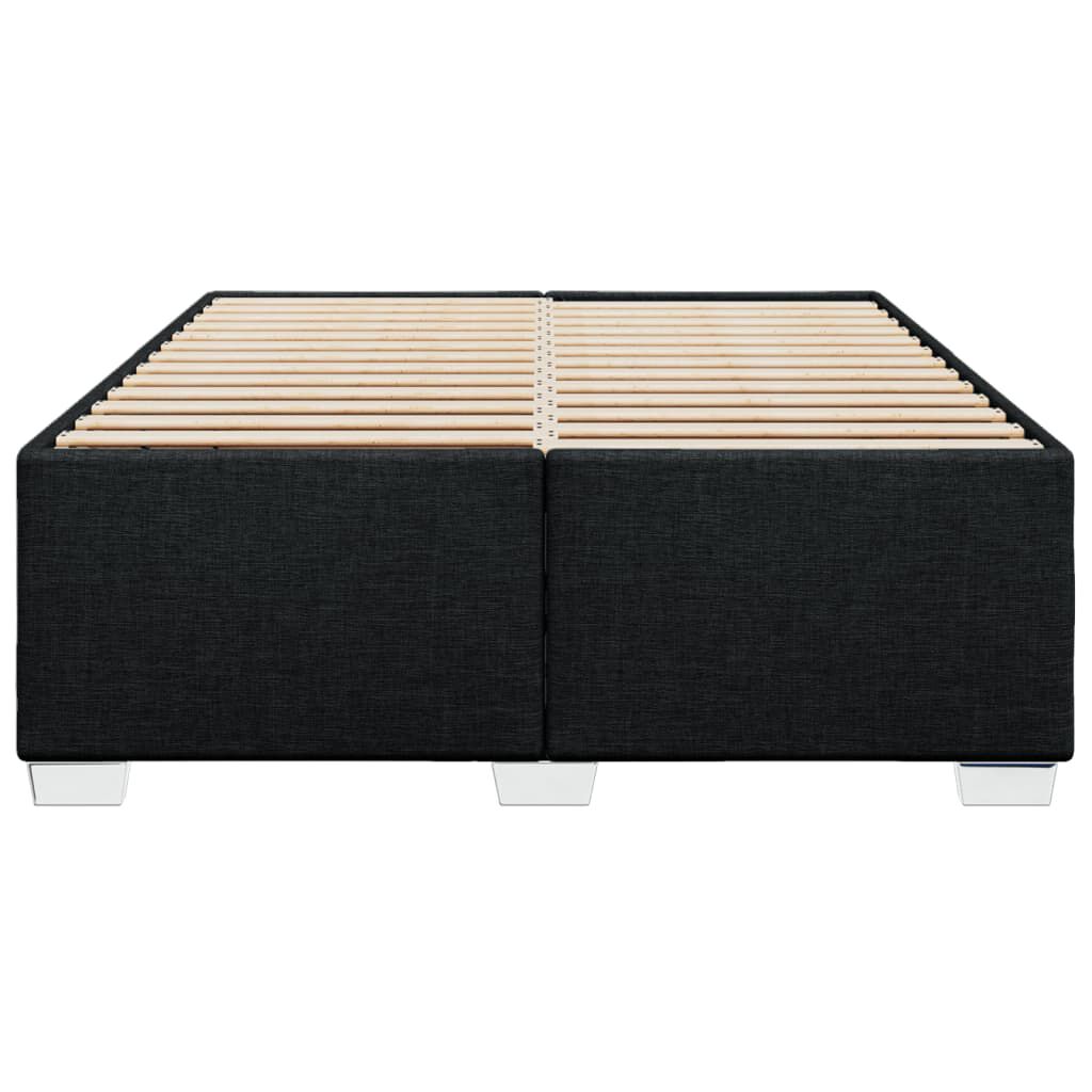 vidaXL Σκελετός Κρεβατιού Χωρίς Στρώμα Μαύρο 160x200 εκ.Υφασμάτινο
