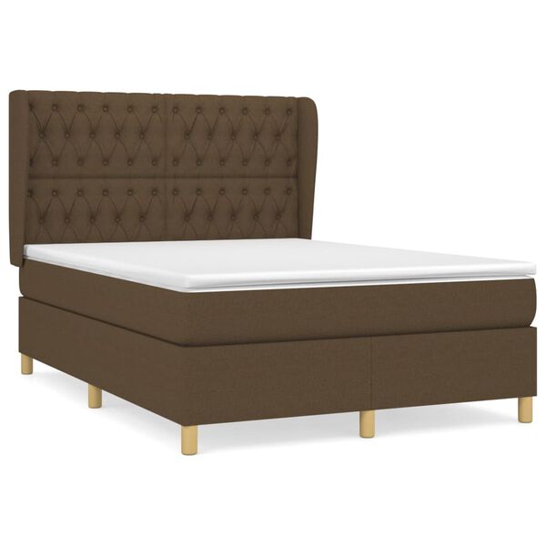 vidaXL &Kappa;&rho;&epsilon;&beta;ά&tau;&iota; Boxspring &mu;&epsilon; &Sigma;&tau;&rho;ώ&mu;&alpha; &Sigma;&kappa;&omicron;ύ&rho;&omicron; &Kappa;&alpha;&phi;έ 140x190 &epsilon;&kappa;. &Upsilon;&phi;&alpha;&sigma;&mu;ά&tau;&iota;&nu;&omicron;