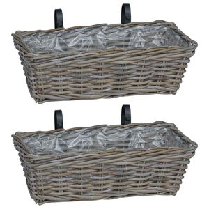 vidaXL &Kappa;&rho;&epsilon;&mu;&alpha;&sigma;&tau;ό &Kappa;&alpha;&lambda;ά&theta;&iota; &Gamma;&lambda;ά&sigma;&tau;&rho;&alpha;&sigmaf; 2 pcs &Gamma;&kappa;&rho;&iota; 48 x 22 x 15 &epsilon;&kappa;.