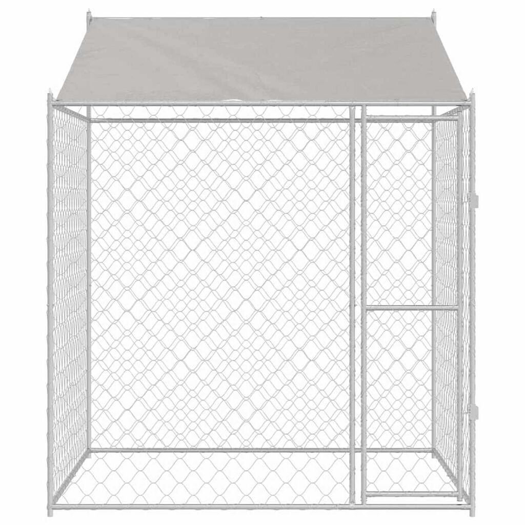 vidaXL Κλουβί σκύλου 200 x 200 x 258 εκ Χάλυβας και PE