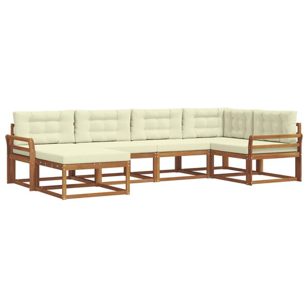 vidaXL &Sigma;&epsilon;&iota;&rho;ά &Kappa;&alpha;&nu;&alpha;&pi;έ &Epsilon;&xi;&omega;&tau;&epsilon;&rho;&iota;&kappa;&omicron;ύ &mu;&epsilon; &mu;&alpha;&xi;&iota;&lambda;ά&rho;&iota; 6 pcs &Phi;&upsilon;&sigma;&iota;&kappa;ό &kappa;&alpha;&iota; &Kappa;&rho;έ&mu;&alpha;