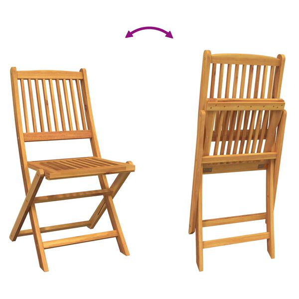 vidaXL Σετ Μπιστρό Κήπου 3 pcs Καφέ Μασίφ ξύλο ακακίας