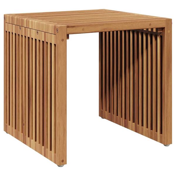 vidaXL Πλευρικό Τραπέζι Κήπου Καφέ 45 x 42.5 x 45 εκ. Μασίφ ξύλο teak