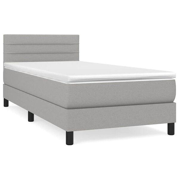 vidaXL &Kappa;&rho;&epsilon;&beta;ά&tau;&iota; Boxspring &mu;&epsilon; &Sigma;&tau;&rho;ώ&mu;&alpha; &Alpha;&nu;&omicron;&iota;&chi;&tau;ό &Gamma;&kappa;&rho;&iota; 100x200 &epsilon;&kappa;. &Upsilon;&phi;&alpha;&sigma;&mu;ά&tau;&iota;&nu;&omicron;