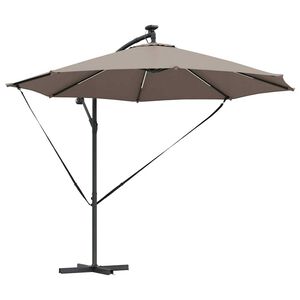 vidaXL Ομπρέλα Cantilever Banana Taupe 294 x 294 x 248 cm