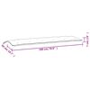 vidaXL Μαξιλάρια Πάγκου Κήπου 2 τεμ. Μπεζ 180x50x7cm Ύφασμα Oxford