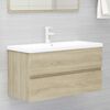 vidaXL Ντουλάπι Νιπτήρα Sonoma Δρυς 90 x 38,5 x 45 εκ. από Επεξ. Ξύλο