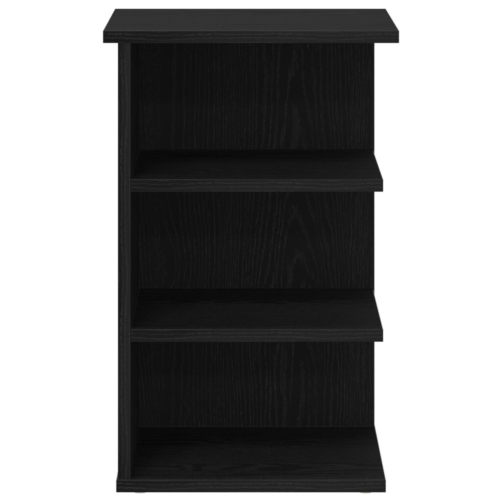 vidaXL Πλευρική Ντουλάπα Μαύρο Δρυς 35x35x55 εκ Επεξεργασμένο ξύλο
