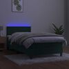 vidaXL &Kappa;&rho;&epsilon;&beta;ά&tau;&iota; Boxspring &mu;&epsilon; &Sigma;&tau;&rho;ώ&mu;&alpha; & LED &Sigma;&kappa;. &Pi;&rho;ά&sigma;&iota;&nu;&omicron; 90x200 &epsilon;&kappa; &Beta;&epsilon;&lambda;&omicron;ύ&delta;&omicron;