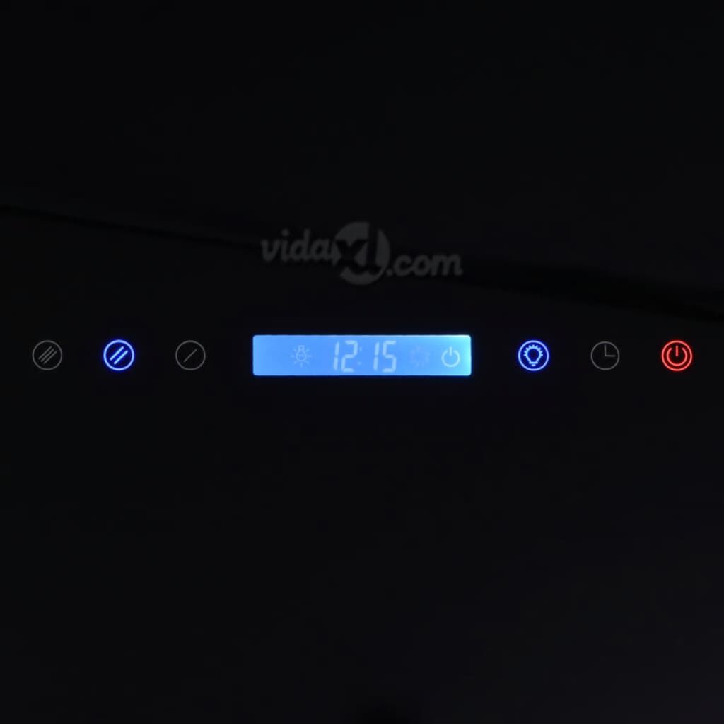 vidaXL Απορροφητήρας με Ενδείξεις Αφής Μαύρος 900 χιλ.