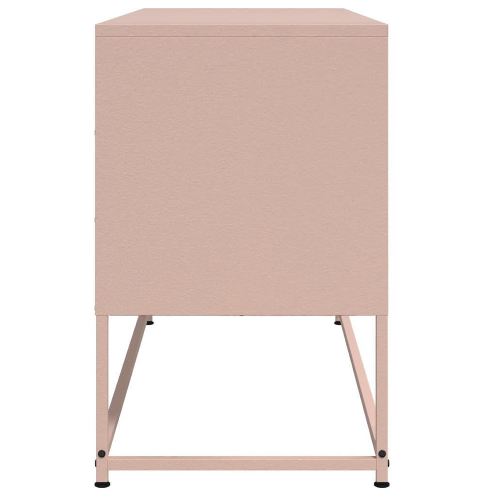 vidaXL Έπιπλο Τηλεόρασης Ροζ 100,5x39x60,5 εκ. από Ατσάλι