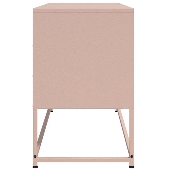 vidaXL Έπιπλο Τηλεόρασης Ροζ 100,5x39x60,5 εκ. από Ατσάλι
