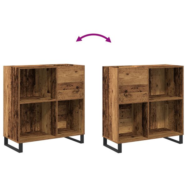 vidaXL Ντουλάπα Δίσκων Artisan Oak 84,5x38x89 εκ. Επεξεργασμένο Ξύλο