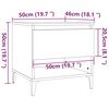 vidaXL Βοηθητικό Τραπέζι Γυαλιστ. Λευκό 50x46x50εκ. Επεξεργασμένο Ξύλο