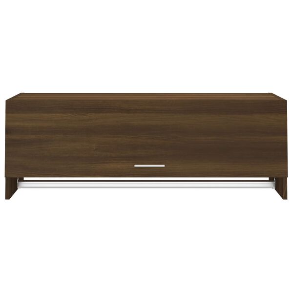 vidaXL Ντουλάπα Καφέ Δρυς 100 x 32,5 x 35 εκ. από Επεξεργασμένο Ξύλο