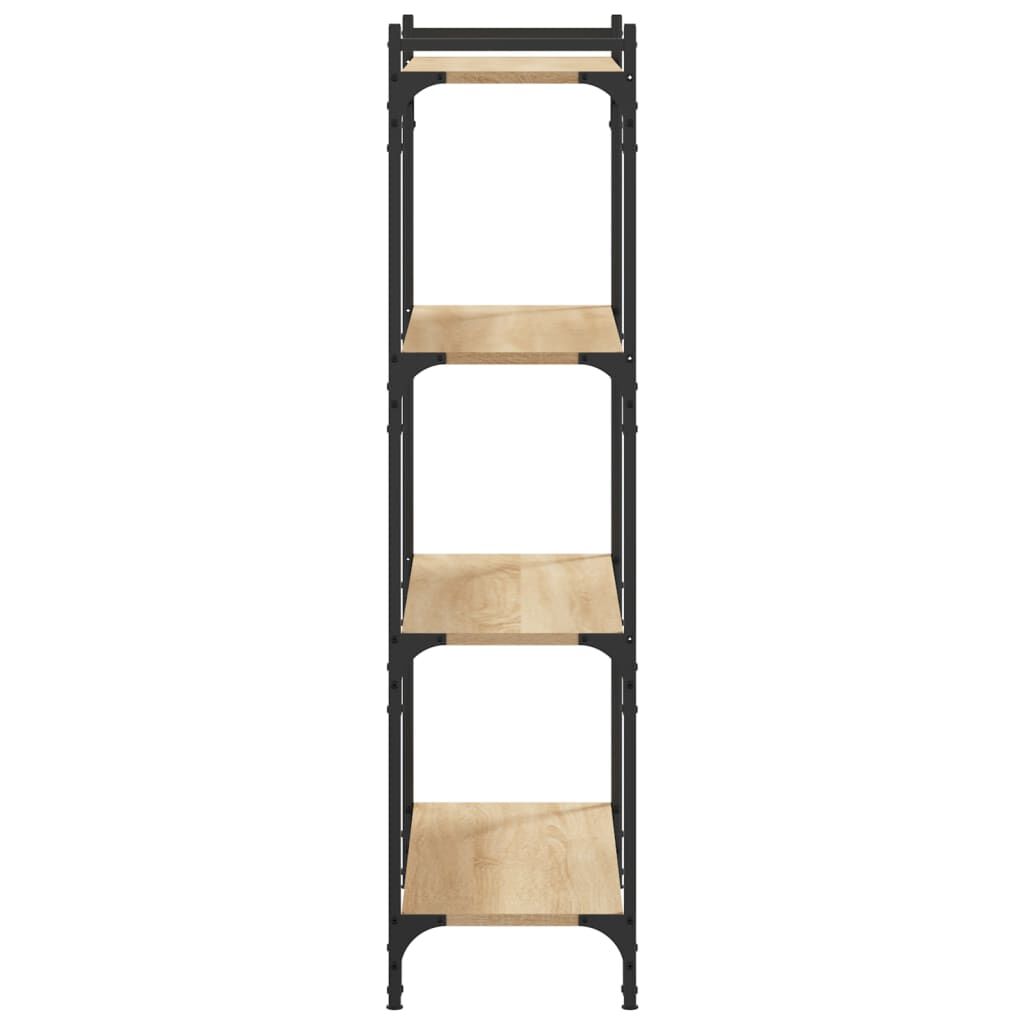 vidaXL Βιβλιοθήκη 4 Επιπέδων Sonoma Δρυς 80x30x120 εκ. Επεξεργ. Ξύλο
