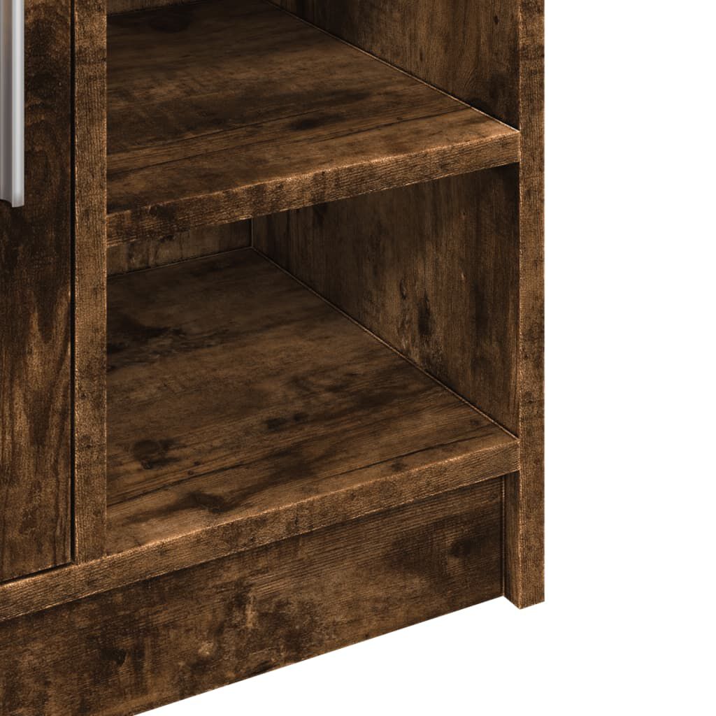 vidaXL Ντουλάπι Νιπτήρα Καπνιστή Δρυς 63x29x55 εκ. Επεξεργασμένο Ξύλο