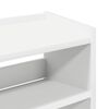Ράφι παπουτσιών vidaXL Λευκό 60x25x81 cm Κατασκευασμένο ξύλο