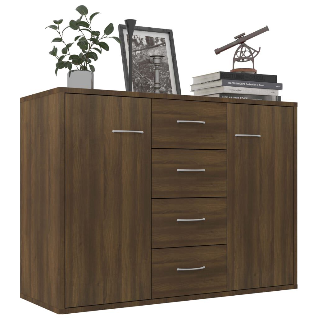 vidaXL Ντουλάπι Καφέ Δρυς 88 x 30 x 65 εκ. από Επεξεργασμένο Ξύλο