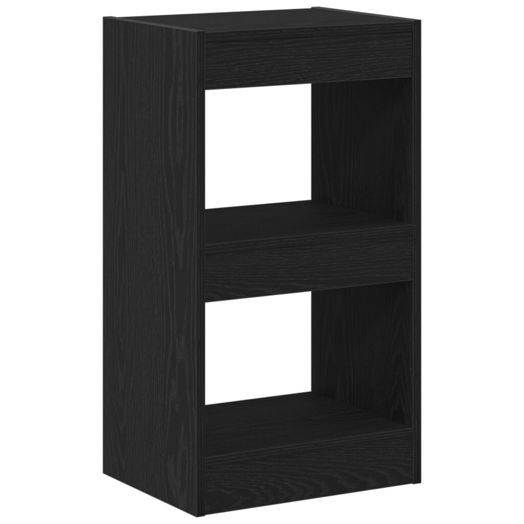 VidaXL Βιβλιοθήκη/Διαίρεση Χώρου Μαύρο Δρυς 40x30x71,5 εκ