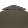 vidaXL Κάλυμμα για Κιόσκι 2 Επιπέδων Χρώμα Taupe 4 x 3 μ. 310 γρ./μ²