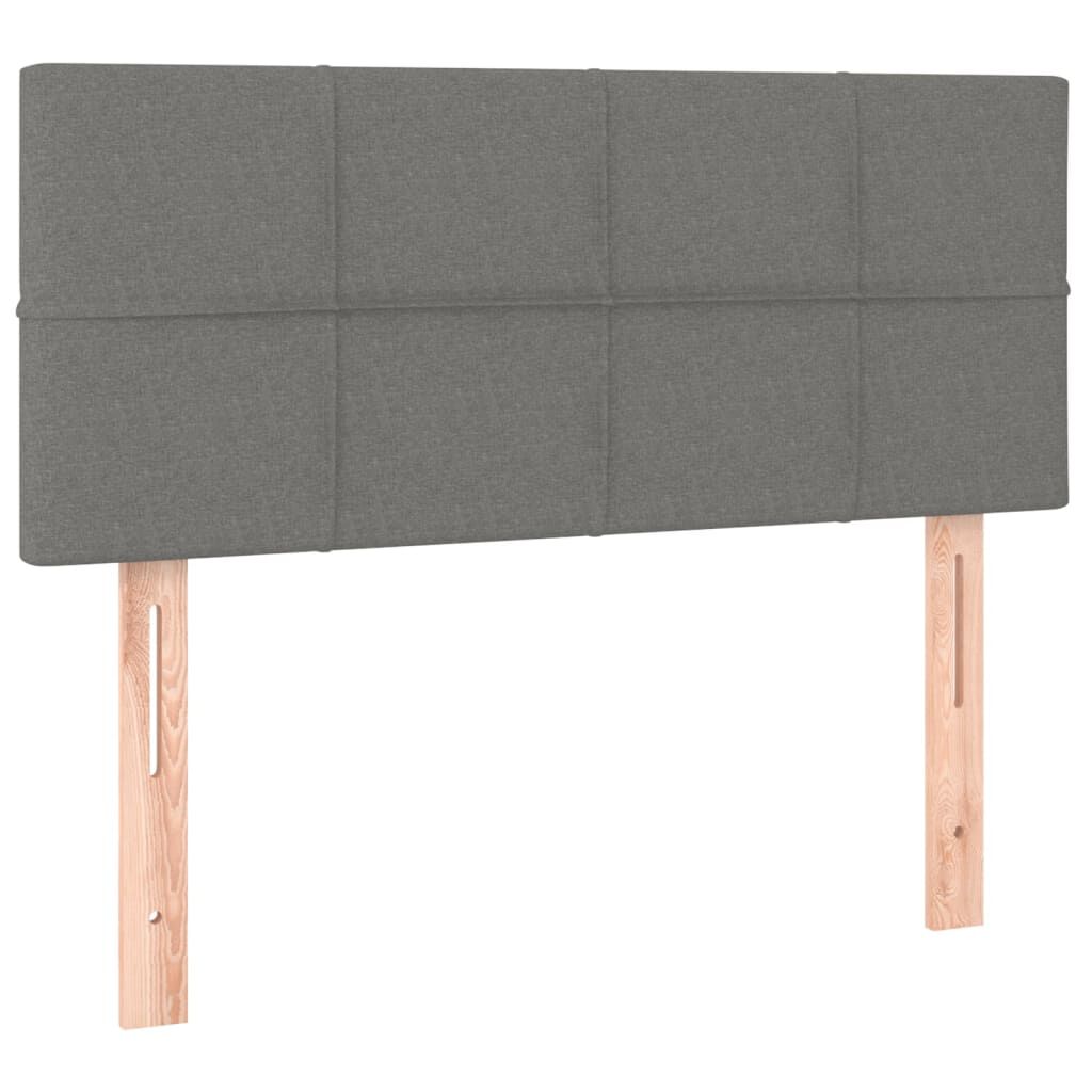 vidaXL Κεφαλάρι Κρεβατιού Σκούρο Γκρι 100x5x78/88 εκ. Υφασμάτινο