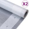 vidaXL &Mu;&omicron;&upsilon;&sigma;&alpha;&mu;ά&delta;&epsilon;&sigmaf; &mu;&epsilon; Ύ&phi;&alpha;&nu;&sigma;&eta; Leno 2 &tau;&epsilon;&mu;. &Lambda;&epsilon;&upsilon;&kappa;&omicron;ί 1,5 x 10 &mu;. 260 &gamma;&rho;./&mu;&sup2;