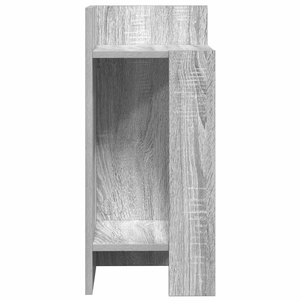 vidaXL Τραπεζάκι με ράφι Γκρι Sonoma 25,5x27x60 εκ.