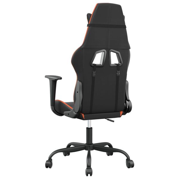 vidaXL Καρέκλα Gaming Μαύρο/Πορτοκαλί Συνθετικό Δέρμα