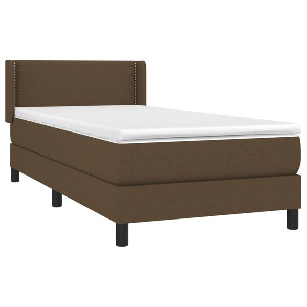 vidaXL &Kappa;&rho;&epsilon;&beta;ά&tau;&iota; Boxspring &mu;&epsilon; &Sigma;&tau;&rho;ώ&mu;&alpha; &Sigma;&kappa;&omicron;ύ&rho;&omicron; &Kappa;&alpha;&phi;έ 90x190 &epsilon;&kappa;. &Upsilon;&phi;&alpha;&sigma;&mu;ά&tau;&iota;&nu;&omicron;