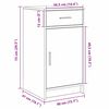 vidaXL Τραπέζι περιποίησης με συρτάρι 3 pcs Καφέ 40 x 41 x 75 εκ