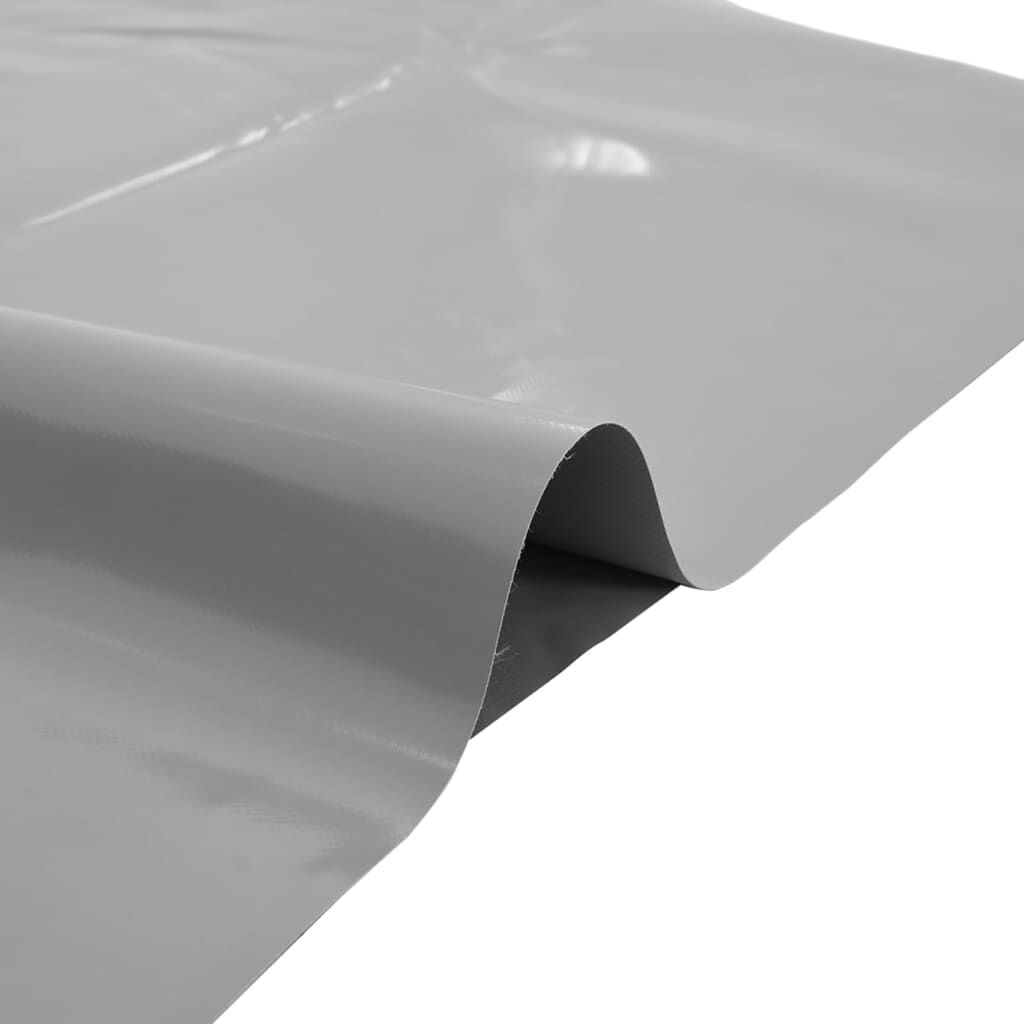 vidaXL Μουσαμάς Γκρι 6 x 8 μ. 600 γρ./μ²