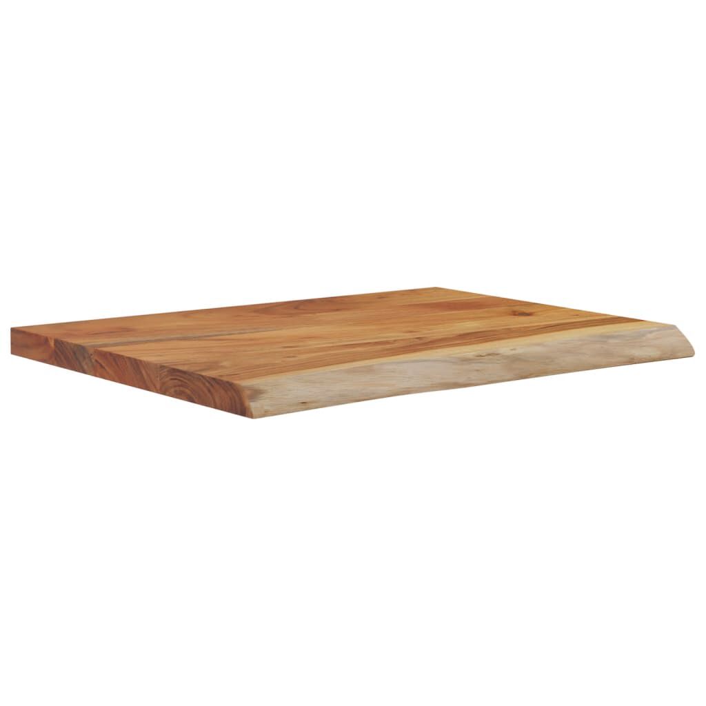 vidaXL Ράφι Επιτοίχιο Ορθ. Live Edge 40x30x2,5 εκ. Μασίφ Ξύλο Ακακίας