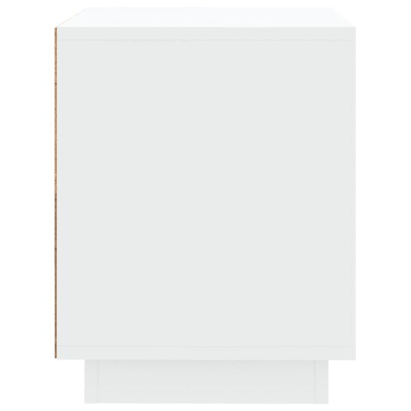 vidaXL Κομοδίνο Λευκό 44 x 35 x 45 εκ. από Επεξεργασμένο Ξύλο