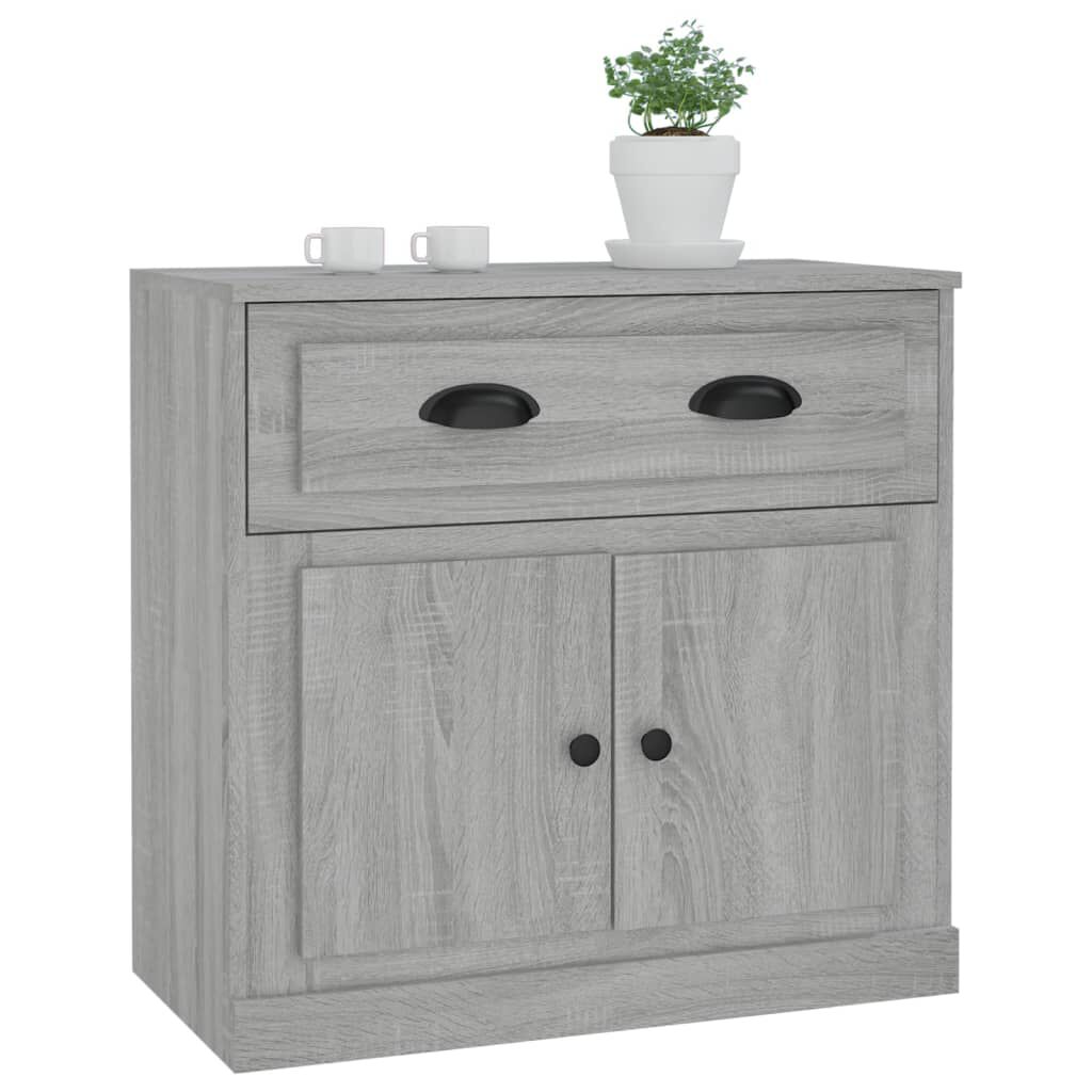 vidaXL Μπουφές Γκρι Sonoma 70x35,5x67,5 εκ. από Επεξεργασμένο Ξύλο