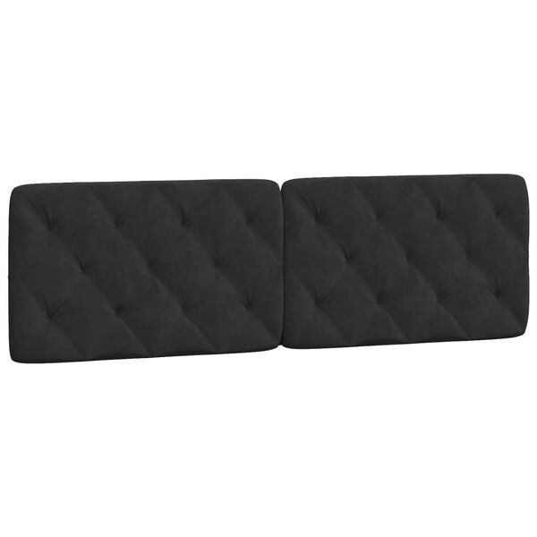 vidaXL Κρεβάτι με Στρώμα Μαύρο 160x200 εκ. Βελούδινο