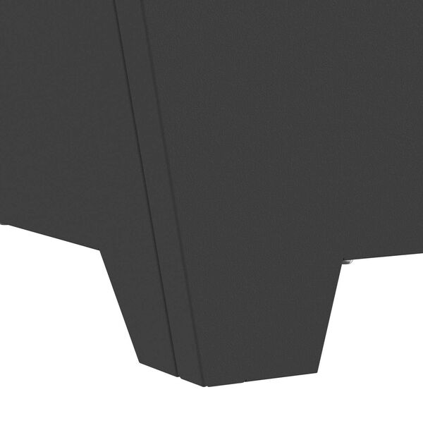 vidaXL Φωτιά Μαύρο 60 x 60 x 30 cm Κρύα έλαση από χάλυβα