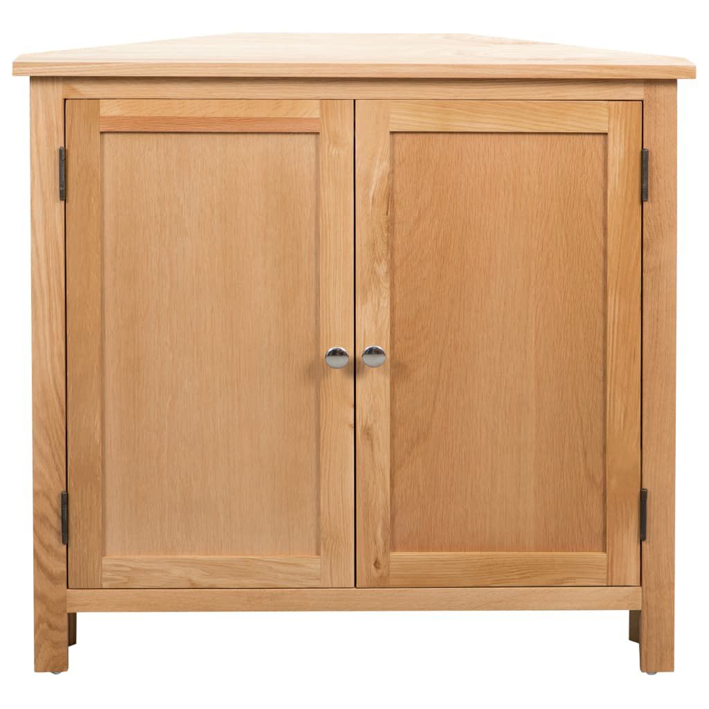 vidaXL Ντουλάπι Γωνιακό 80 x 33,5 x 78 εκ. από Μασίφ Ξύλο Δρυός