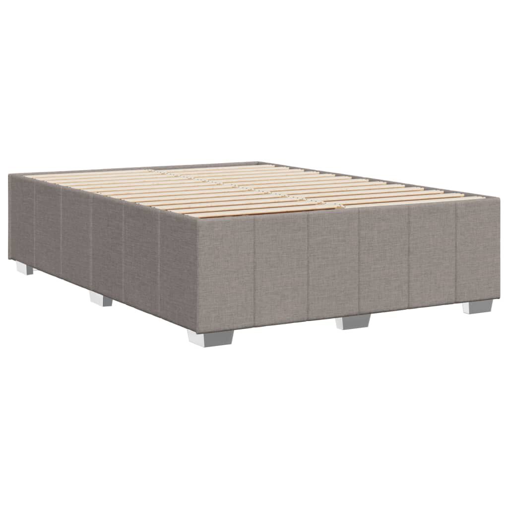 vidaXL Σκελετός Κρεβατιού Χωρίς Στρώμα Taupe 140x190 εκ. Υφασμάτινο