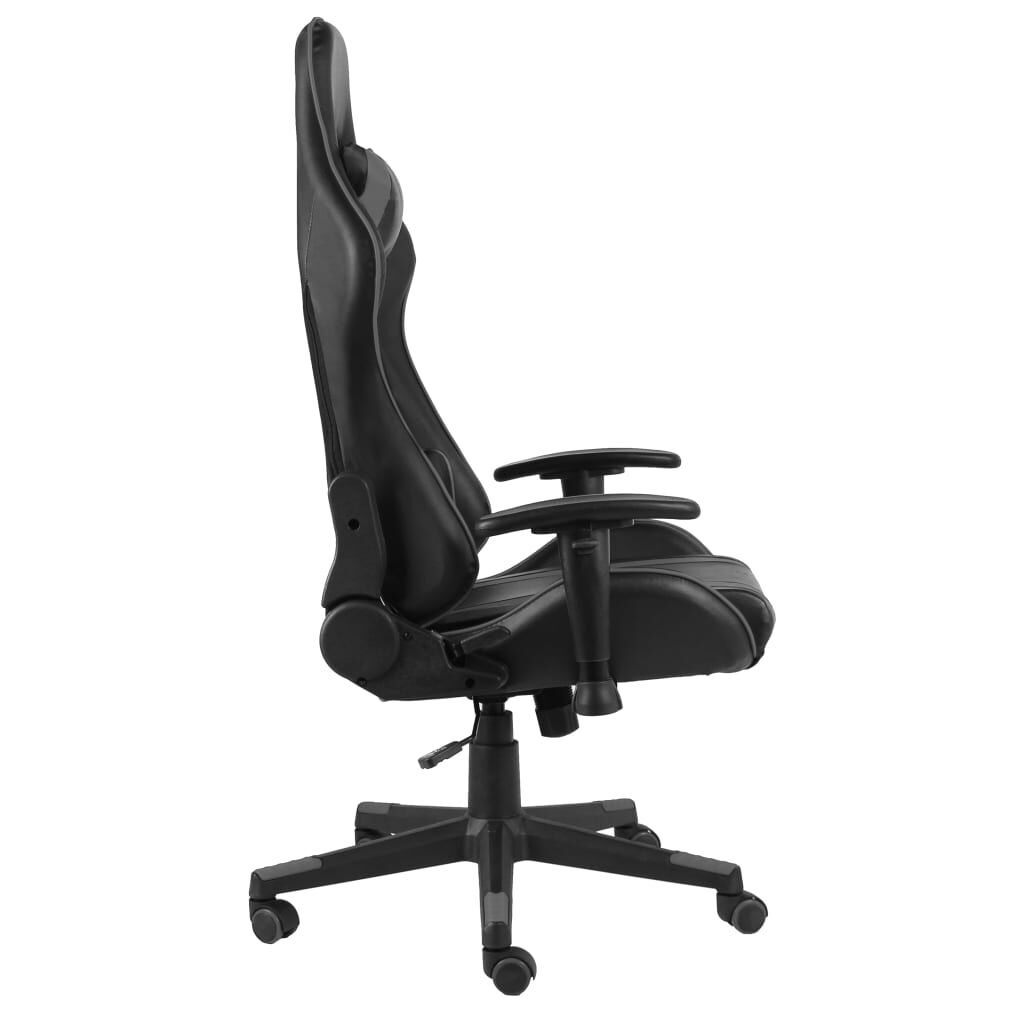 vidaXL Καρέκλα Gaming Περιστρεφόμενη Γκρι PVC