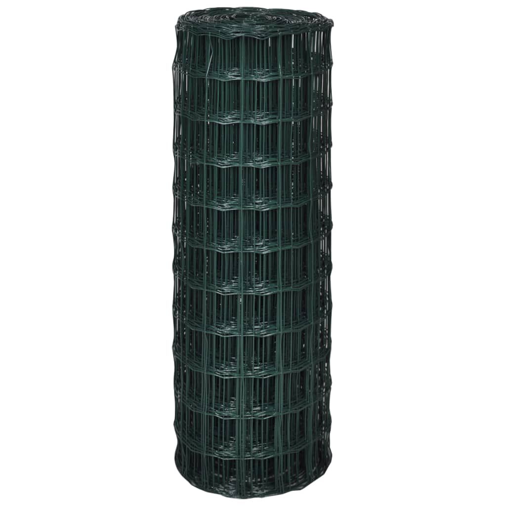 vidaXL Συρματόπλεγμα Σετ Πράσινο 25 x 1,2 μ. Ατσάλινο