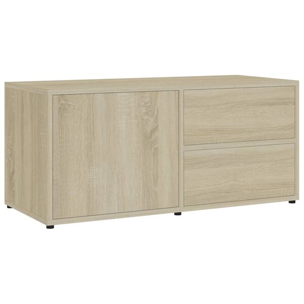 vidaXL Έπιπλο Τηλεόρασης Sonoma Δρυς 80 x 34 x 36 εκ. από Επεξ. Ξύλο